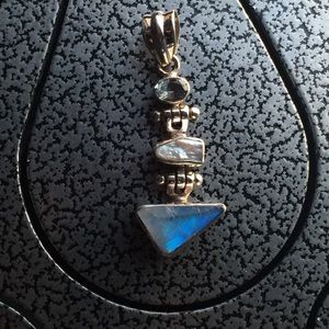 Blue Moonstone Pendant